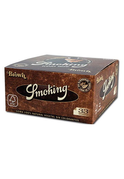 Smoking Papers Brown - unbleached Kiste Box geschlossen